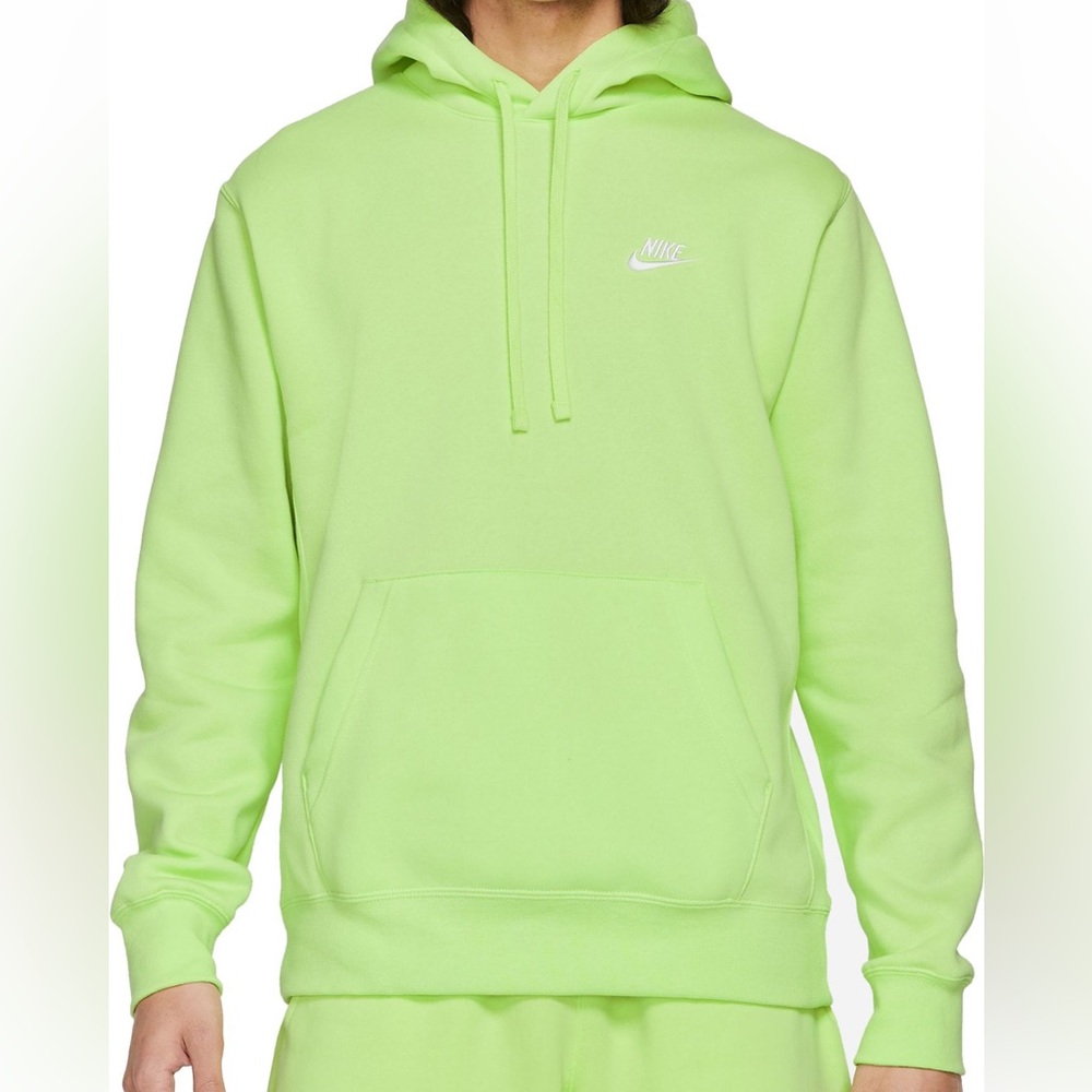 Nike Men's Vibrant Lime Green Hoodie